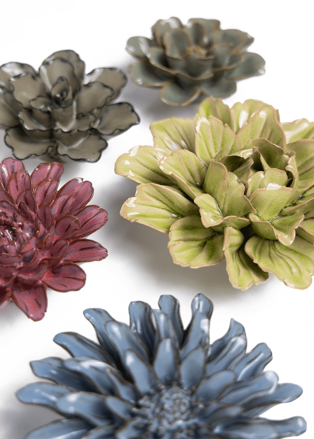 Ashikaga - 6 Piece Set - Chive Ceramics Studio - Ceramic Flower Sets - Chive Ceramics Studio