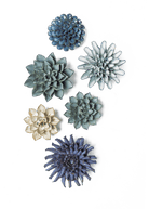 Kameido - 6 Piece Set - Chive Ceramics Studio - Ceramic Flower Sets - Chive Ceramics Studio