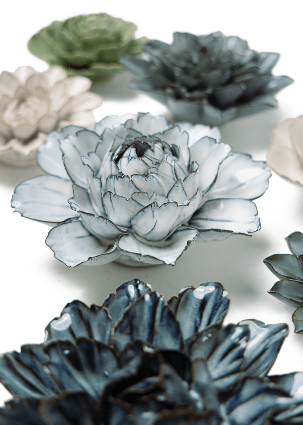 Prescott Park - 9 Piece Set - Chive Ceramics Studio - Ceramic Flower Sets - Chive Ceramics Studio