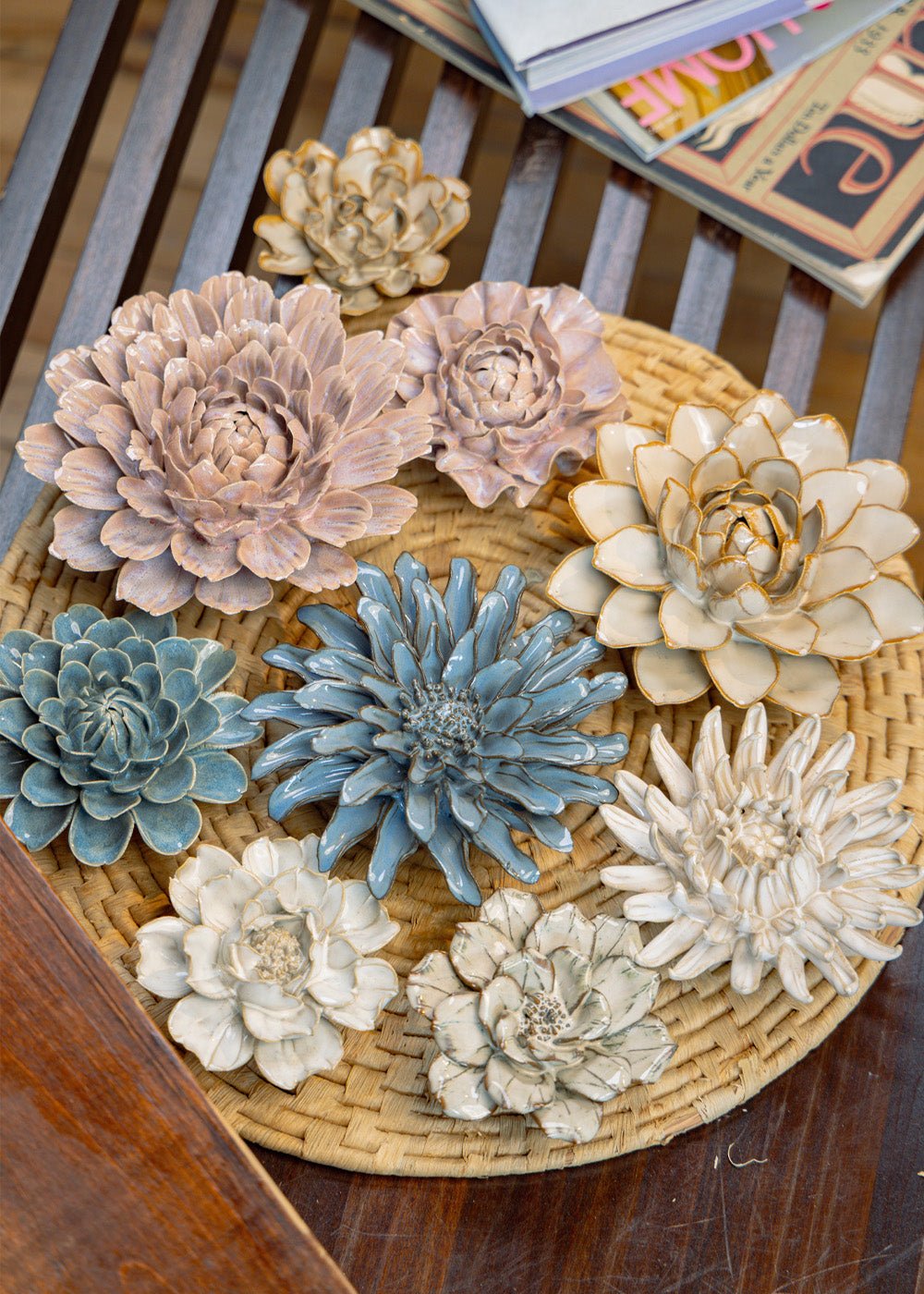 Fjord Bloom - 9 Piece Set - Chive Ceramics Studio - Ceramic Flower Sets - Chive Ceramics Studio