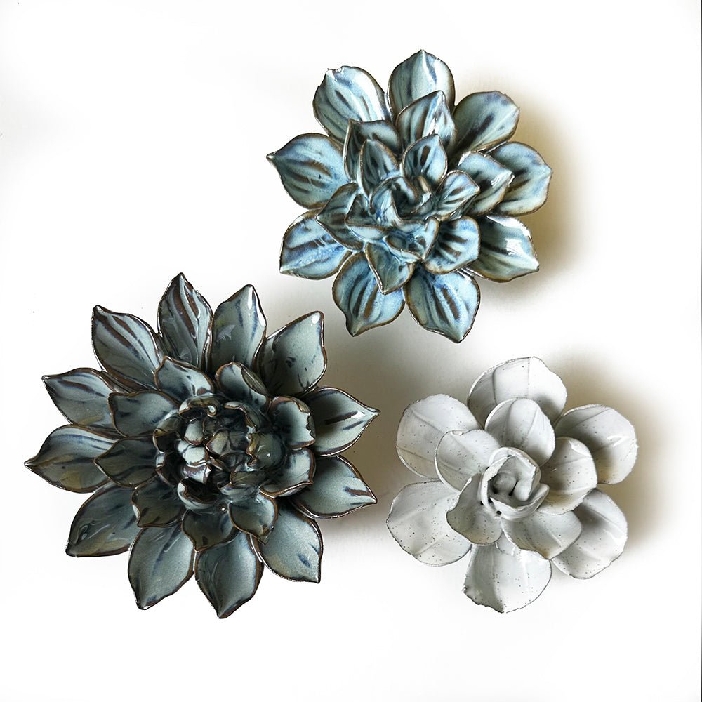 Ceramic Flower Wall Art Fiore Box Set - Chive Plant Studio - Ceramic Flowers - Chive