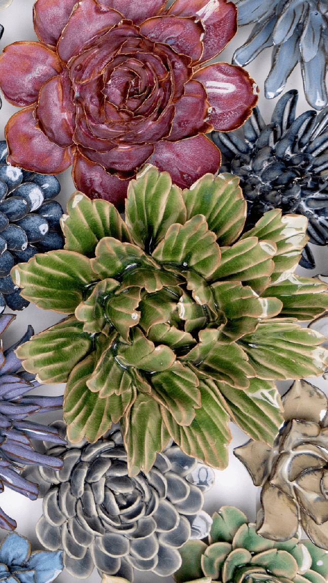 Oxford - Ceramic Flower Curated Collection - Chive Ceramics Studio - Ceramic Flower Sets - Chive Ceramics Studio