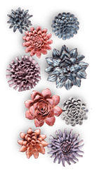 Cambridge - 9 Piece Curated Set - Chive Ceramics Studio - Ceramic Flower Sets - Chive Ceramics Studio