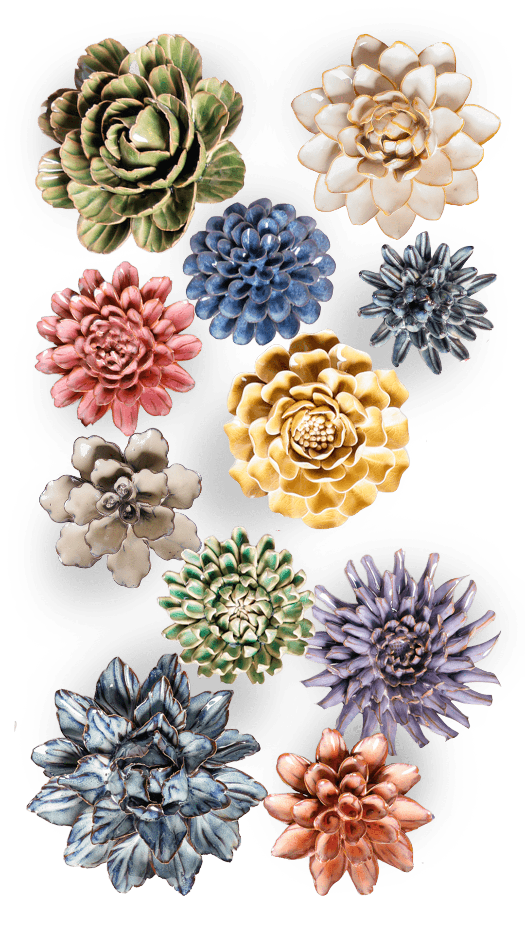 Oxford - 23 Piece Curated Set - Chive Ceramics Studio - Ceramic Flower Sets - Chive Ceramics Studio