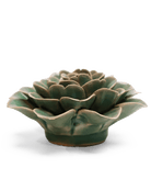 EG11 Jungle Green Tea Rose - Chive Ceramics Studio - Ceramic Flowers - Chive Ceramics Studio