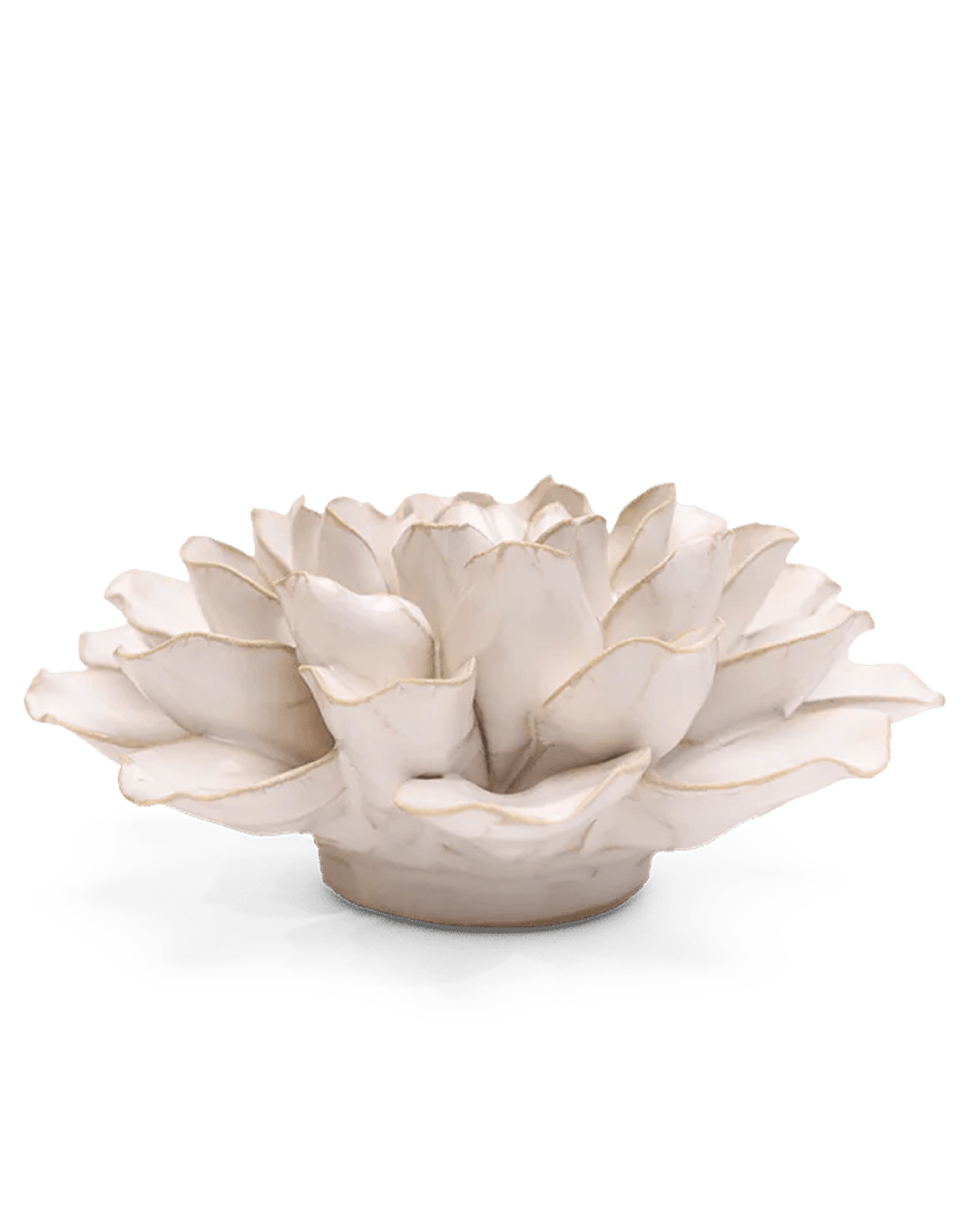 EG15 Ivory European Water Lily - Chive Ceramics Studio - Ceramic Flowers - Chive Ceramics Studio