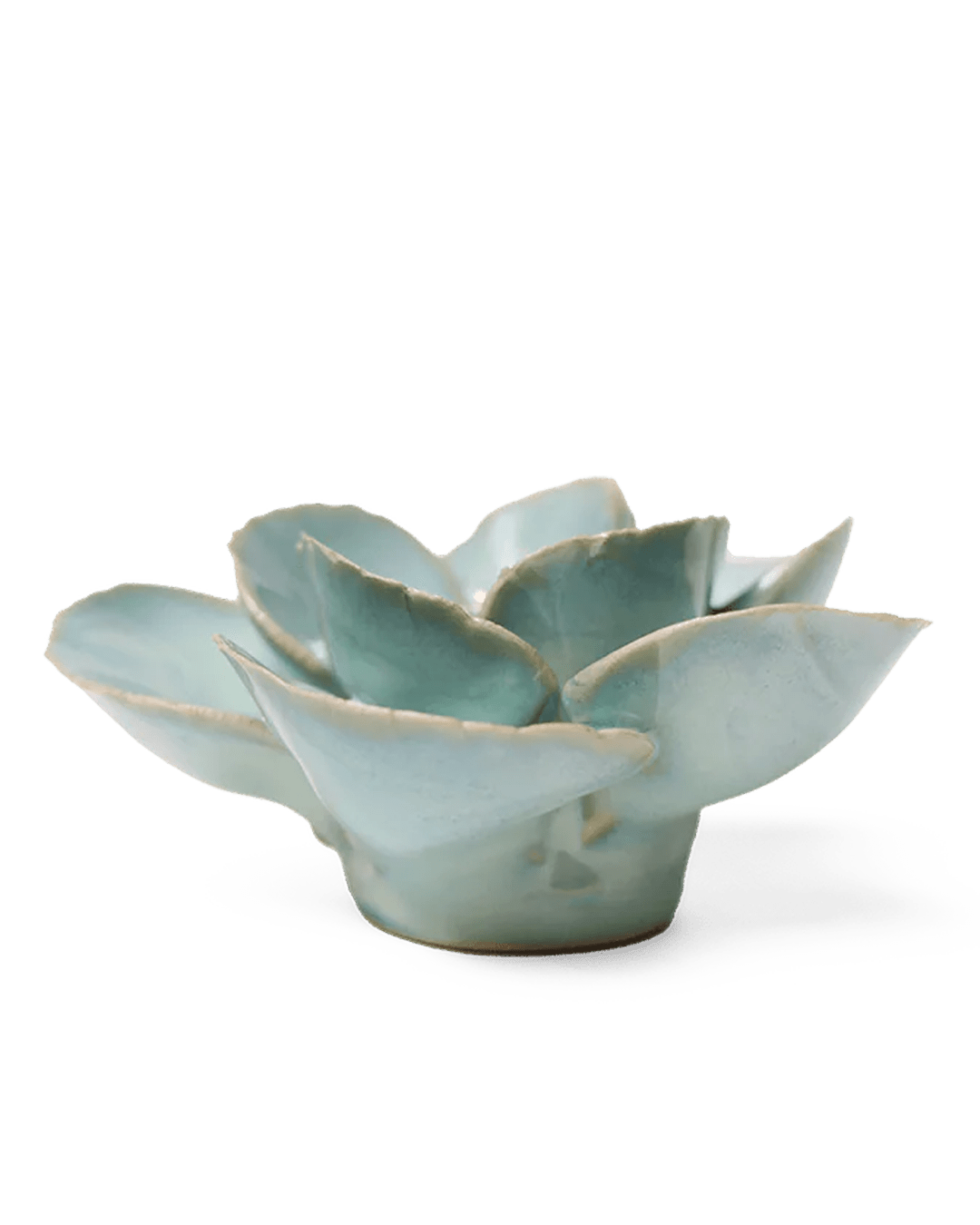 EG19 Milk Teal Poppy - Chive Ceramics Studio - Ceramic Flowers - Chive Ceramics Studio