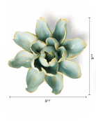 Robin's Egg Blue Aurora Water Lily - Chive Ceramics Studio - Ceramic Flowers - Chive Ceramics Studio