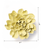 Lime Yellow Larkspur - Chive Ceramics Studio - Ceramic Flowers - Chive Ceramics Studio