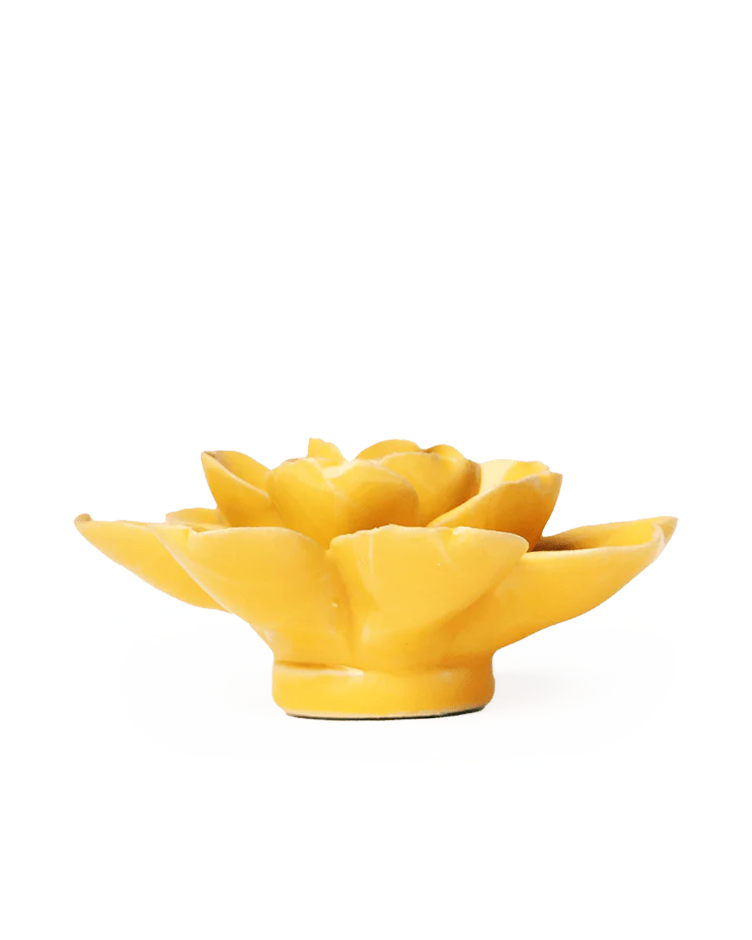 Burnt Yellow Tahitian Gardenia - Chive Ceramics Studio - Ceramic Flowers - Chive Ceramics Studio