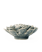 Pewter Blue Zinderella Zinnia - Chive Ceramics Studio - Ceramic Flowers - Chive Ceramics Studio