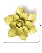 Chartreuse Columbine - Chive Ceramics Studio - Ceramic Flowers - Chive Ceramics Studio