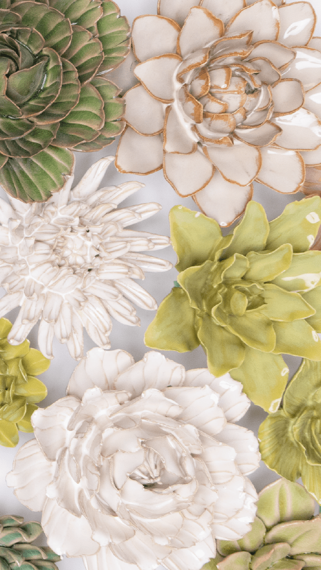 London - Ceramic Flower Curated Collection - Chive Ceramics Studio - Ceramic Flower Sets - Chive Ceramics Studio