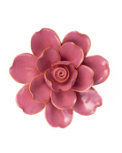 FR09 Blush Pink Tahitian Gardenia - Chive Ceramics Studio - Ceramic Flowers - Chive Ceramics Studio