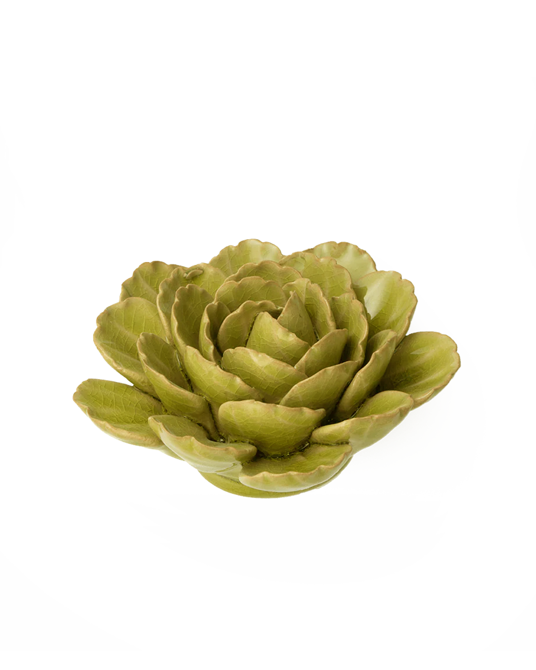 France Ceramic Flower Wall Art Green Peony - Chive Ceramics Studio - Ceramic Flowers - Chive Ceramics Studio