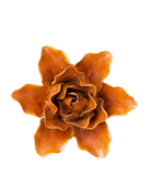 France Ceramic Flower Wall Art Rust Lily - Chive Ceramics Studio - Ceramic Flowers - Chive Ceramics Studio