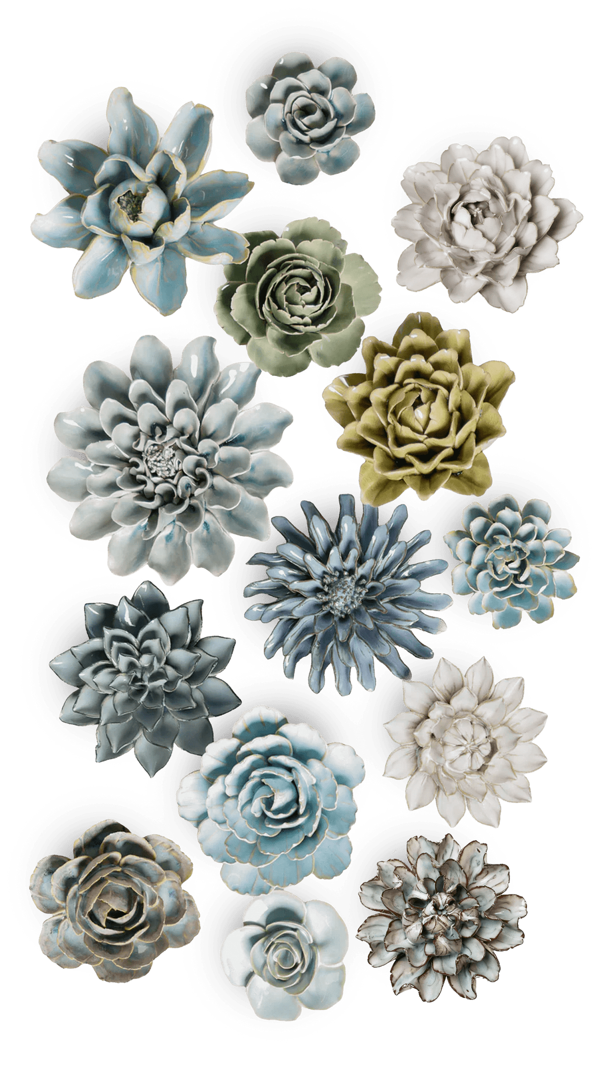 Stockholm - 14 Piece Curated Set - Chive Ceramics Studio - Ceramic Flower Sets - Chive Ceramics Studio