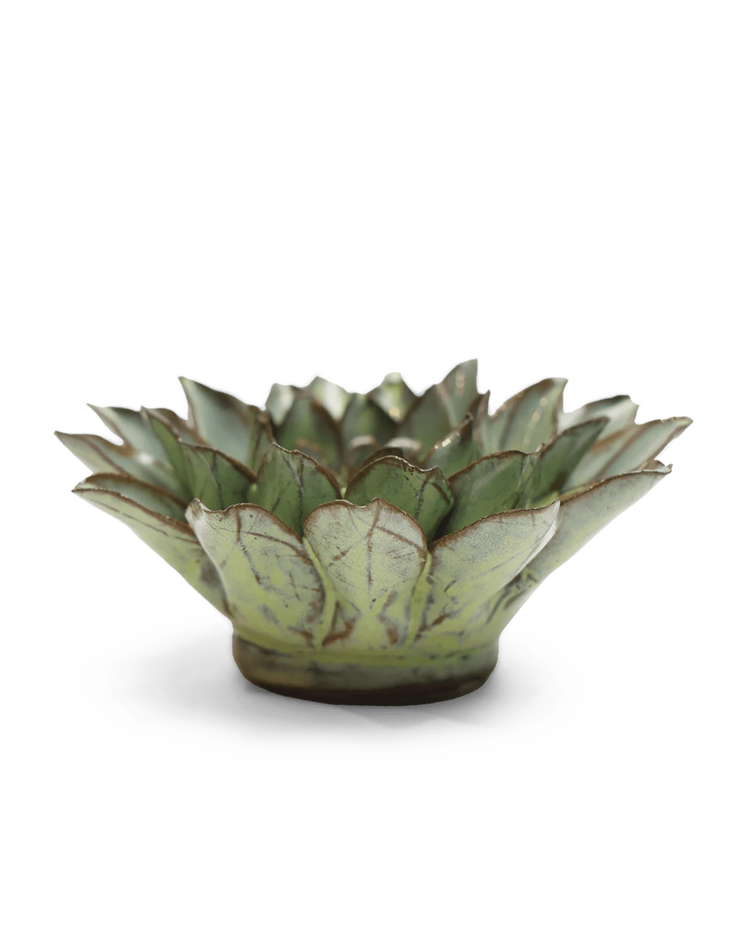 JA06 Pear Green Calico Aster - Chive Ceramics Studio - Ceramic Flowers - Chive Ceramics Studio