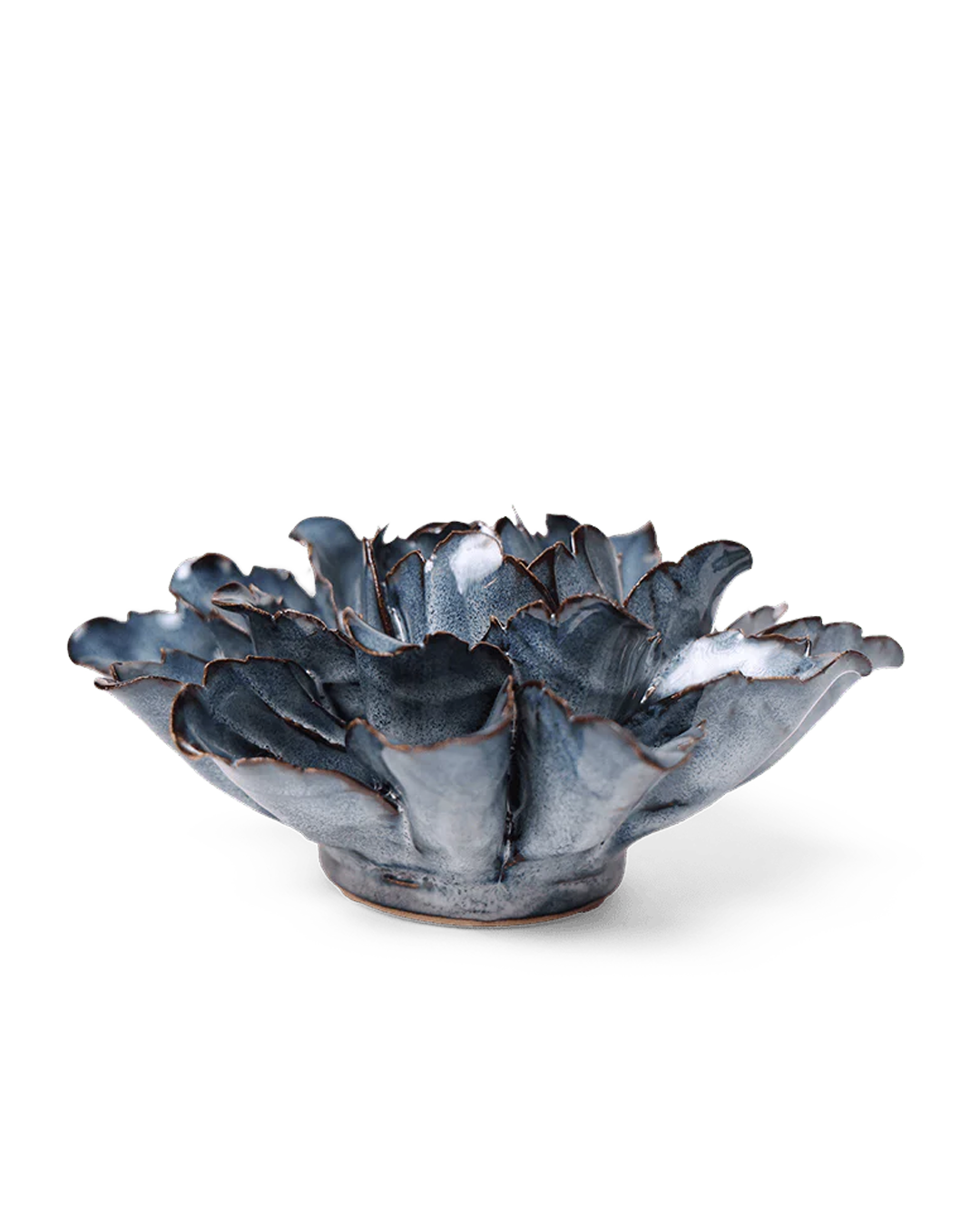 JA12 Navy Sorbet Peony - Chive Ceramics Studio - Ceramic Flowers - Chive Ceramics Studio