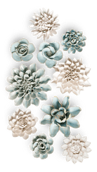 Osaka - 10 Piece Curated Set - Chive Ceramics Studio - Ceramic Flower Sets - Chive Ceramics Studio