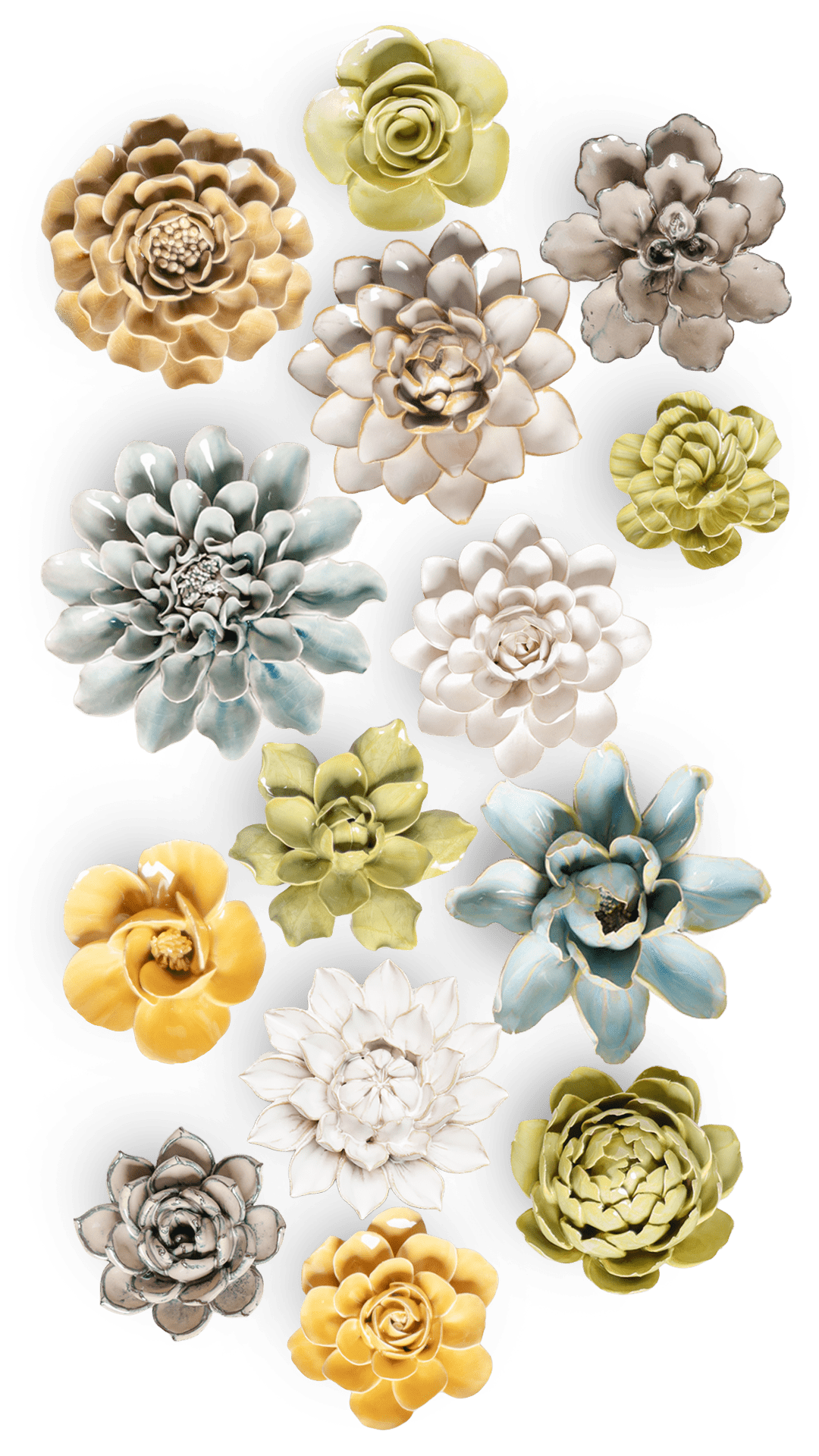 Tokyo - 25 Piece Curated Set - Chive Ceramics Studio - Ceramic Flower Sets - Chive Ceramics Studio