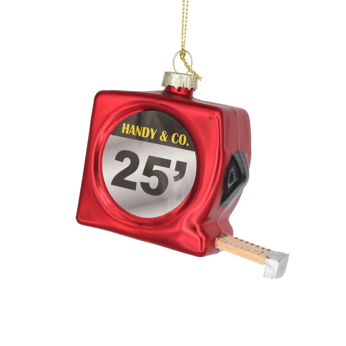 Red Measuring Tape Ornament - Chive Plant Studio - Glass Ornaments - Chive Studio 2024