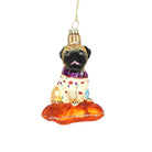 Pug on a Pillow Ornament - Chive Plant Studio - Glass Ornaments - Chive Studio 2024