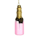 Pink Champagne Bottle Ornament - Chive Plant Studio - Glass Ornaments - Chive Studio 2024