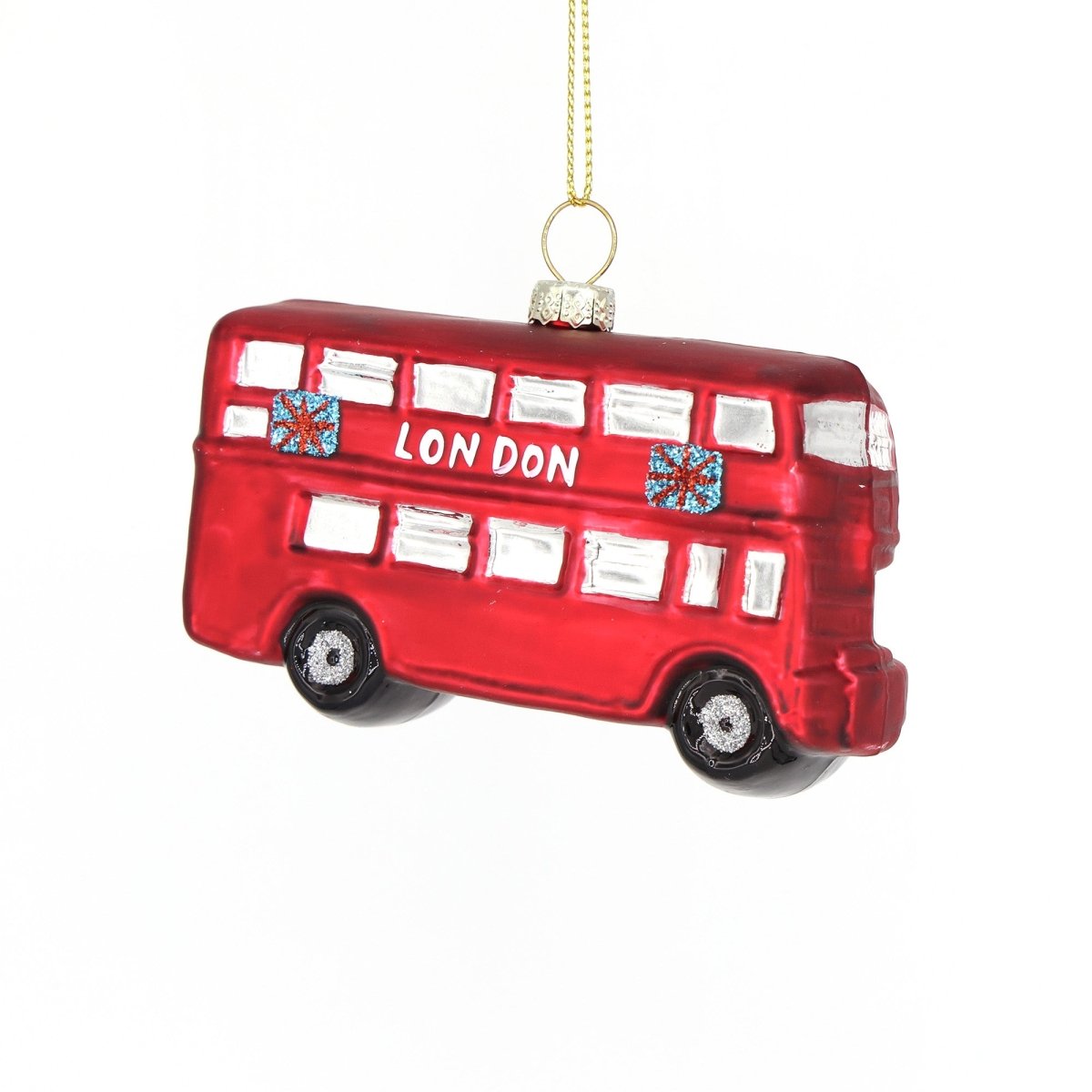 London Double Decker Bus Ornament - Chive Plant Studio - Glass Ornaments - Chive Studio 2024