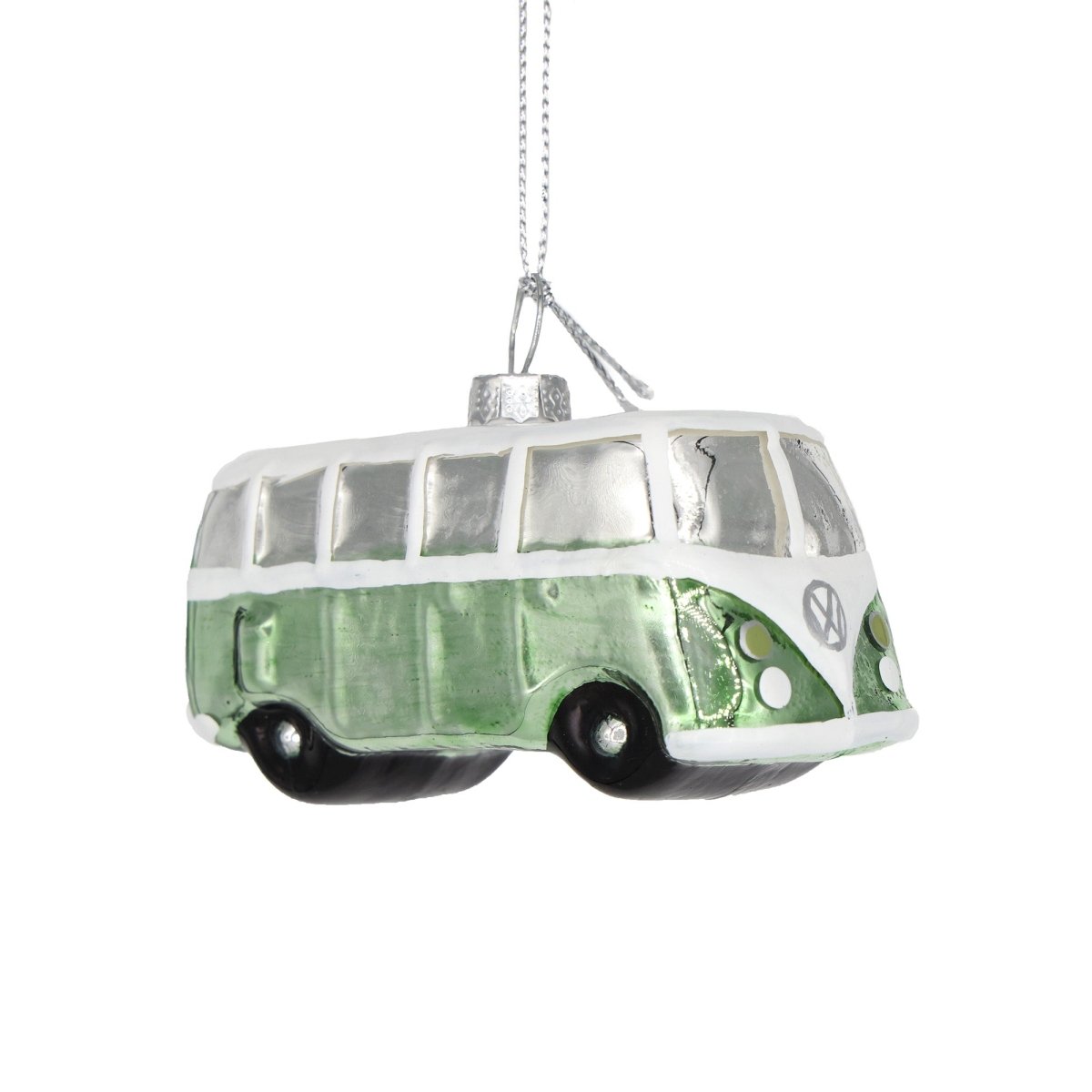 VW Green Van Ornament - Chive Plant Studio - Glass Ornaments - Chive Studio 2024