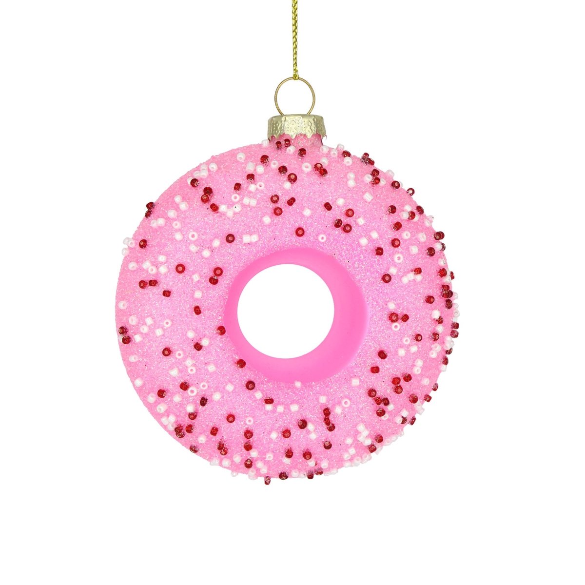 Pink Donut Ornament - Chive Plant Studio - Glass Ornaments - Chive Studio 2024