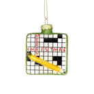 Crossword Ornament - Chive Plant Studio - Glass Ornaments - Chive Studio 2024