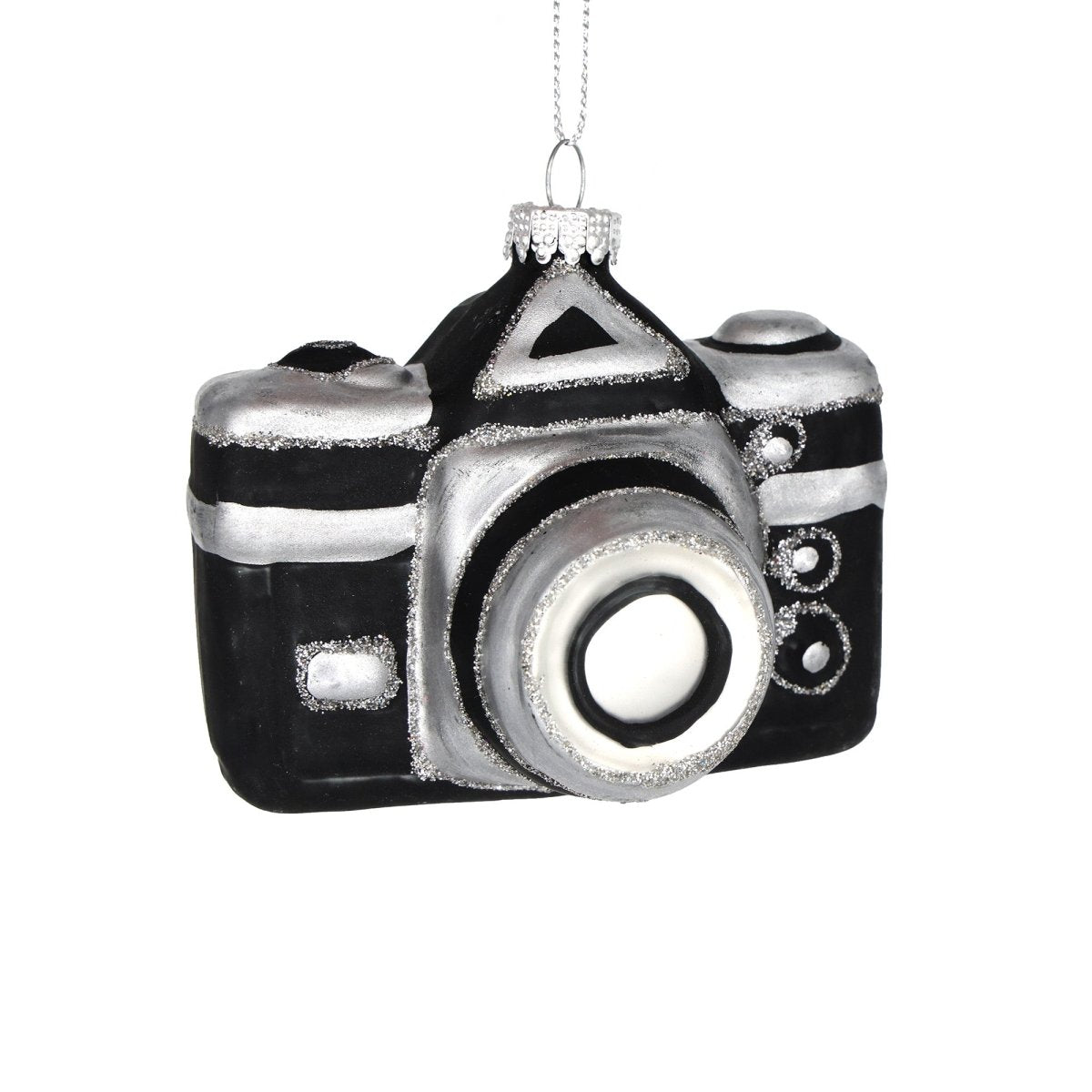 Black Camera Ornament - Chive Plant Studio - Glass Ornaments - Chive Studio 2024