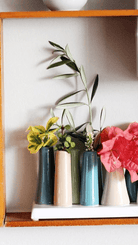 Pooley Modern Bud Vase For Flowers - Chive Ceramics Studio - Vases - Chive Ceramics Studio