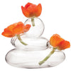 Rockpile Glass Modern Clear Flower Vase